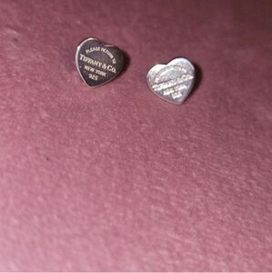 Tiffany & Co. heart post earrings